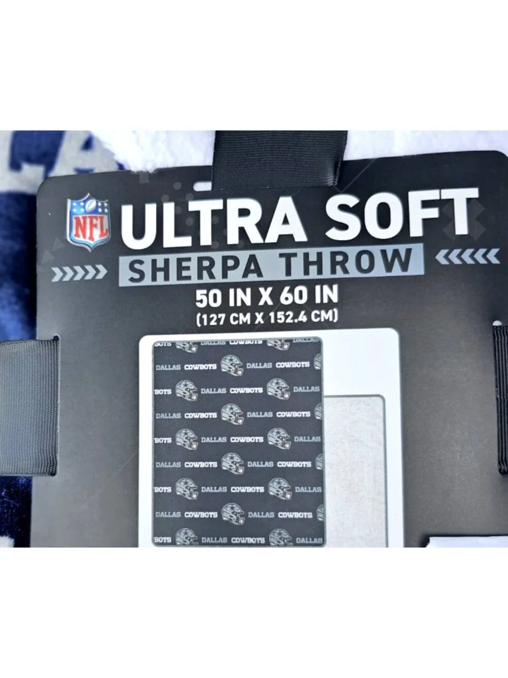 Dallas Cowboys Sherpa Throw Blanket Ultra Supersoft 60